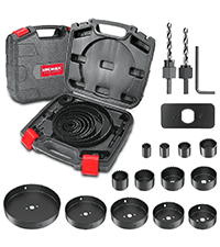 HYCHIKA 6.2A Mini Circular Saw with 3 Blades (4-1/2”), Compact Hand Saw Max 1-7/8" Cutting Depth, 3500RPM, Rubber Handle & 10ft Cord for Wood, Metal, Plastic, Tile