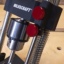 Milescraft 1348 Drill Mate PRO – Heavy-Duty Portable Drill Press Drilling Guide, ½” Chuck, Precision Drilling Jig Attachment for Drilling Angled or Straight Holes, Adjustable Drill Guide Attachment