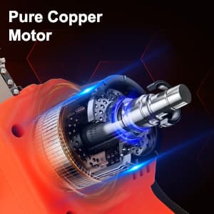 Mini Cordless Chainsaw Kit, Upgraded 6" One-Hand Handheld Electric Portable Chainsaw, 21V Rechargeable Battery Operated, for Tree Trimming and Branch Wood Cutting by New Huing