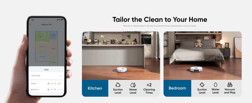 eufy X10 Pro Omni Robot Vacuum and Mop Combo, 8,000 Pa Suction, Dual Mops with 12 mm Auto-Lift and Carpet Detection, AI Obstacle Avoidance, Auto Mop Washing, Auto Drying, Self-Emptying, White