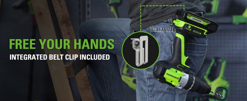 Greenworks 24V 6-pcs Combo Kit: 24V Hammer Drill, Impact Driver, Multi-Tool, Flashlight, Reciprocating Saw & Circular Saw, Includes 3 * 2.0Ah Batteries & (2) Chargers