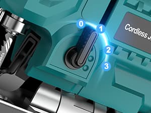 Jigsaw, Cordless Jig Saw Tool for Makita 18V Battery, Varible Speed, with LED Light, 0°-45° Bevel Cuts, 3-Position Orbital Jigsaw for Wood/PVC/Metal Cutting (Tool Only)