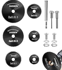 Inside Pipe Cutter for PVC Pipe with 5 Replacement Saw Blades, 1/4 Inch Hex Shank Impact Connect Inside PVC Pipe Cutter for Drill and Impact Driver, Internal Plastic Pipe Cutter Plumbing Tools