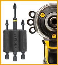 Spider Tool Holster - Improve The Way You Carry Your Power Drill, Driver, Multitool, Pneumatic, Multi-Tool and More on Your Belt - Compatible With All Major Tool Brands