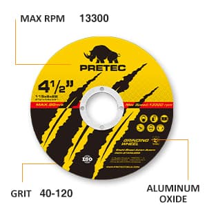 Cut Off Wheels 4-1/2", PRETEC 50+5 Pack Metal Cutting Wheel,Thin 4.5” Metal & Stainless Steel Fast Cutting Discs for Angle Grinder - 7/8" Arbor Hole