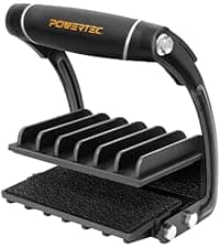 POWERTEC Circular Saw Guide Rail System – Rip-Cut Edge Guide Track for Straight Cuts in Plywood, Sheet Goods & Panels – Fits Left & Right Circular Saws – Portable Cutting Jig for Woodworking (72093)