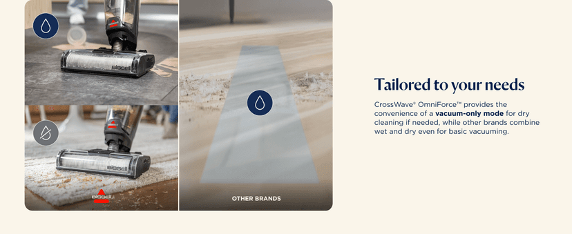 Bissell® CrossWave® OmniForce™ Cordless Multi-Surface Hard Floor Cleaner Wet Dry Vacuum with Dedicated Dry Vacuum Mode, 3882