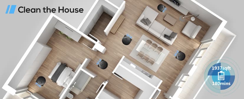 Robot Vacuum and Mop Combo, 2 in 1 Mopping Robotic Vacuum Cleaner with Schedule, Wi-Fi/App/Remote, Max Suction 2000Pa, Self-Charging, Slim, Ideal for Hard Floor, Pet Hair, Low-Pile Carpet