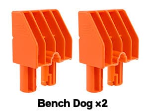 PONY 2-Pack Clamping Sawhorses, 1200 LBS Load Capacity, 30-3/4" Folding Sawhorse with 12” F Clamps, Bench Dogs, Angle Clamps, 2" Spring Clamps, Steel Legs, Heavy Duty for Woodworking