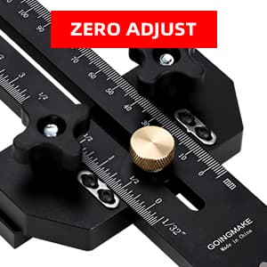 Thin Rip Jig Table Saw Jig Guide for Making Repetitive Narrow Thin Strip Cuts Woodworking Tools Fast Thin Ripping Guide for Table Saw Band Saw Router Table Fits for 3/8" x 3/4" T Slot