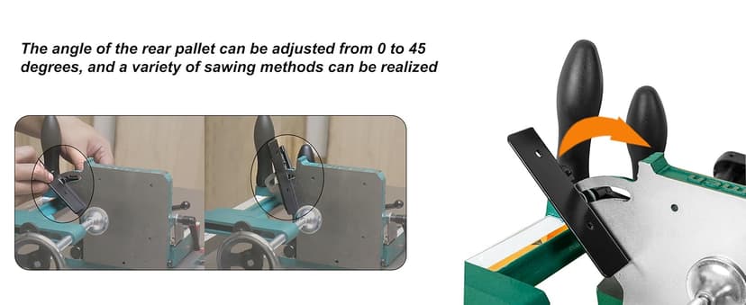 Woodworking Tenoning Jig Heavy Duty Tenoning Jig for Table Saws Dedicated Tenon Clamping Tool, Compatible with Most Table Saws