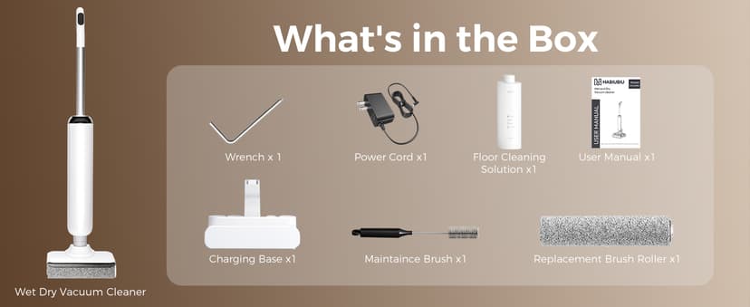 Smart Wet Dry Vacuum Cleaner,Cordless Vacuum Mop Combo with Edge Cleaning,All-in-One Floor Cleaner for Hard Floors,Self-Cleaning,35mins Runtime,LED Display,Voice Prompts