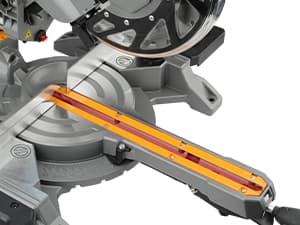 Hoteche 8-1/4-Inch Miter Saw 12.5A Sliding Compound Single Bevel Chop Saw with Laser and Blade for Wood and Metal Working