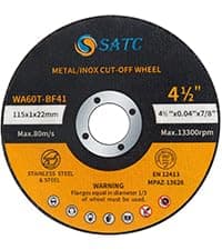 S SATC 4 1/2 Cut Off Wheel 50 PCS Cutting Wheels 4.5"x.040"x7/8" Angle Grinder Cutting Disc Ultra Thin Metal & Stainless Steel