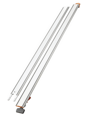 BORA 100" NGX Clamp Edge, Straight Cut Guide for Circular Saws, Aluminum, Includes 50-Inch Clamp Edge & 50-Inch Extension for 100-Inch Cutting Length, 544100