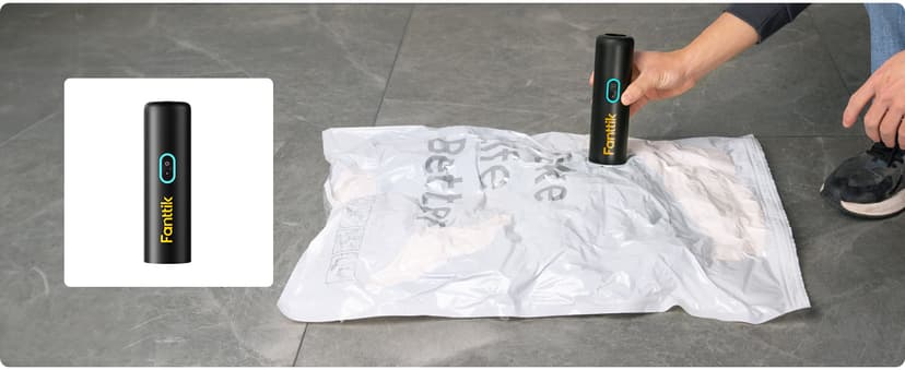 Fanttik Slim V8 Apex Car Vacuum, 4-in-1 Portable Mini Cordless Vacuum with 19000pa Suction Power, Type-C Charge, 2 Suction Modes, Handheld Vacuum for Car, Office Desk, Keyboards (Black)