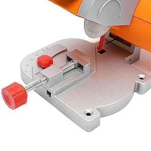 45° Miter Mini Benchtop Cut-Off Saw,Hobby Crafts Mini Cuts Wood Metal W/Clamping Tool,Adjustable Cutting Angle & 7800r/Min For Metal Wood Plastic.