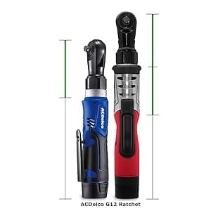 ACDelco 3/8 Power Impact Wrench 90ft-lbs, 3100 RPM, LED Light Cordless Li-ion 12V Max Compact Tool, Kit, Charger, G12 Series ARI12104