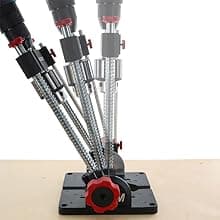 Milescraft 1348 Drill Mate PRO – Heavy-Duty Portable Drill Press Drilling Guide, ½” Chuck, Precision Drilling Jig Attachment for Drilling Angled or Straight Holes, Adjustable Drill Guide Attachment