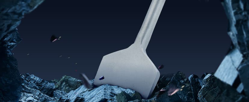 ZELCAN Chisel Set with SDS Plus Shanks, 6pc Masonry Concrete Drill Bit Set, Tile Grooving Scraping Flat Point Scaling Chisels 40Cr Steel Rotary Hammer Drill Tool Kit SDS Plus Bits for Home Improvement