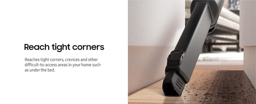 SAMSUNG BESPOKE Jet Cordless Stick Vacuum Cleaner w/ Clean Station, Powerful Multi-Surface Floor Cleaning for Carpet, Hardwood, Tile, 5-Layer Filter, Lightweight, VS20A9580VB/AA, 2023, Midnight Blue