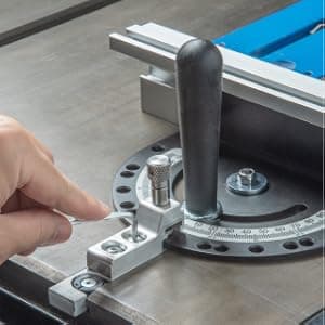 DuBois 51007 Table Saw Miter Gauge Fence System w/ 13 Precise Angle Stops & Standard 3/4”x 3/8”T-Slotted Miter Bar w/T-Slot Plate, Includes T-track Miter Fence, T-track Flip Stop, SEA/Metric Scale