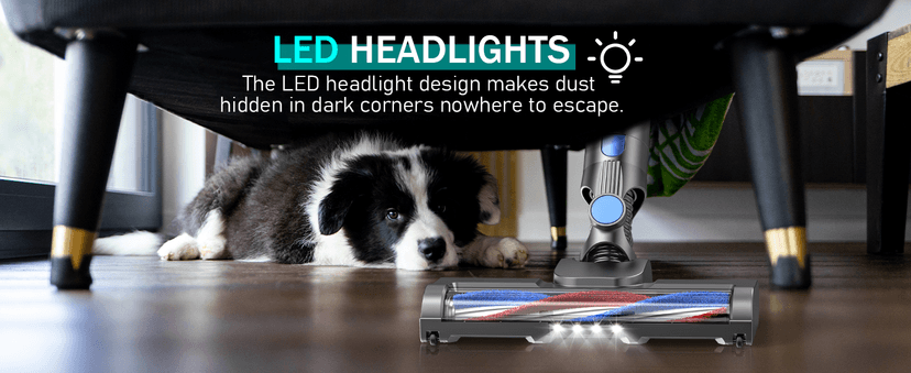 Lightweight Vacuum Cleaners for Home,Cordless Vacuum Cleaner with Super Suction,80000 RPM High-Speed Brushless Motor,Up to 35 Mins Runtime,Stick Vacuum Cordless Rechargeable for Hardwood Floor(Black)