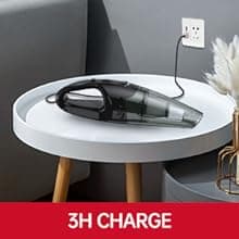 Handheld Vacuum Cordless Rechargeable, Car Vacuum Portable, Mini Vac for Pet Hair, Hand Vacuum Cleaner Car Seats, Home, Quick Cleanup, Strong Suction, Lightweight