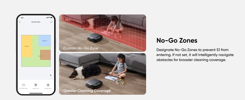 eufy S1 with All-in-One Station, HydroJet Robot Vacuum and Mop Combo, 8,000 Pa Suction, Smart Obstacle Avoidance, Multi-Level Mapping, Mop Auto-Retraction, Perfect for Pet Hair
