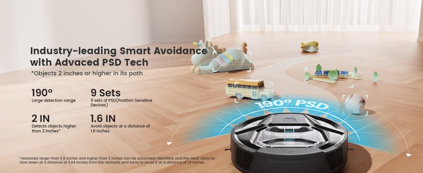 Lefant M320 Robot Vacuum Cleaner, Carpet Detection, 6,000 Pa Suction, Low Noise, 800ml Visible Dustbin, 210 Mins Runtime, Self-Charging, Works with Alexa, Ideal for Hard Floor, Pet Hair, Black