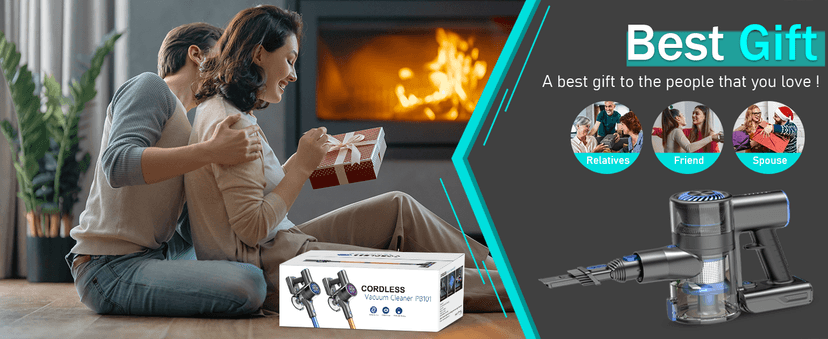 Lightweight Vacuum Cleaners for Home,Cordless Vacuum Cleaner with Super Suction,80000 RPM High-Speed Brushless Motor,Up to 35 Mins Runtime,Stick Vacuum Cordless Rechargeable for Hardwood Floor(Black)