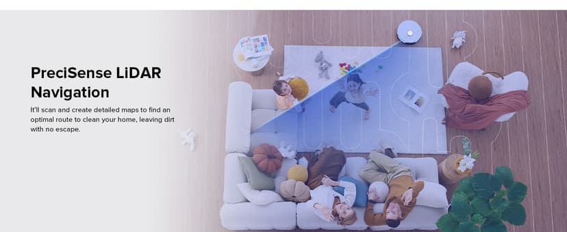 roborock S8+ Robot Vacuum, Sonic Mop with Self-Empty Dock, Stores up to 60-Days of Dust, Auto Lifting Mop, Ultrasonic Carpet Detection, 6000Pa Suction, White