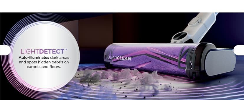 Shark Detect Clean & Empty Auto-Empty System - Lightweight Cordless Vacuum Cleaner with HEPA Filter, Portable Handheld Attachment, Crevice Tool, Ideal Stick Vacuum for Pet Hair, White, IW3511