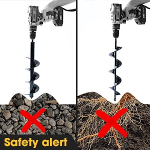 VASGOR Set of 5 Auger Drill Bit for Planting (1.6x16", 2x16", 2.6x16", 3x16", 3.5x16") - Easy Planter Garden Auger - Bulb & Bedding Plant Augers - Post Hole Digger for 3/8” Hex Drive Drill