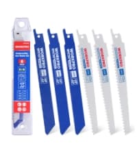 WORKPRO 32-Piece Reciprocating Saw Blade Set - Metal/Woodcutting Saw Blades, Pruner Saw Blades with Organizer Pouch