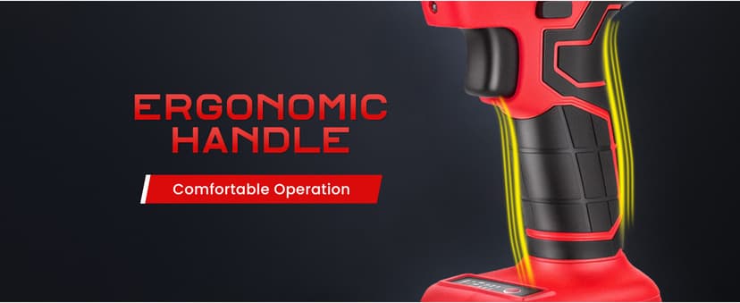 Cordless Impact Wrench, 1106 FT-lbs 1500Nm Brushless Impact Gun 1/2", 18V 2 * 5.0 Ah Multifunction Power Impact Driver for Home Car Truck Mower