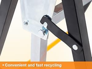 Metal Saw Horses 2 pack Folding Heavy Duty 880 lbs Load Capacity Saw Horse Adjustable 7 Level Height for Woodworking