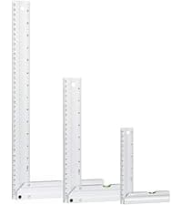POWERTEC Circular Saw Guide Rail System – Rip-Cut Edge Guide Track for Straight Cuts in Plywood, Sheet Goods & Panels – Fits Left & Right Circular Saws – Portable Cutting Jig for Woodworking (72093)