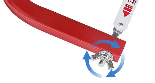 HAUTMEC 12-Inch High Tension Hacksaw, Lightweight Hack saw Frame with 24 TPI Bi-Metal HSS Blade, Adjustable Tension Hand Saw for Cutting Metal, Steel Pipe, PVC, and Wood – HT0398