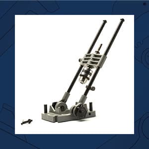 Kings County Tool Portable Drill Guide Jig | Convert Hand Drilling to Drill Press | Bore Up To 45-Degree Angles | 3/8-Inch Shaft and Chuck | 5-Degree Increments | Depth Stop Included