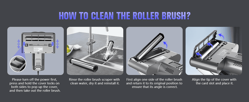 Mattress Vacuum Cleaner,Bed Vacuum Cleaner with UV-C Light,16Kpa,140°F Heat,Ultrasonic,Anion,Handheld Vacuums for Bed,Sofa,Couch,Crib(Corded, Purple)