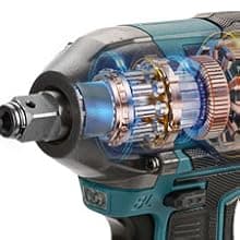 Cordless Impact Wrench, 21V Torque Power Impact Driver, 1/2" Power Impact Wrenches with 2 * 2.0Ah Batteries with 19 Accessories, Electric Impact Motor Variable Speeds for home installation (Yellow)