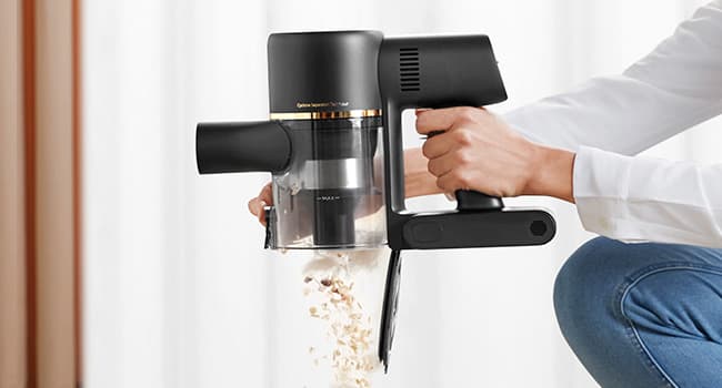 DREAME R10 Pro Cordless Vacuum Cleaner for Home, 6-in-1 Cordless Stick Vacuum Rechargeable, 65Mins Runtime, Powerful Suction, Wireless Vacuum Cleaner for Hardwood Floor, Carpet, Tile, Pet Hair, Black