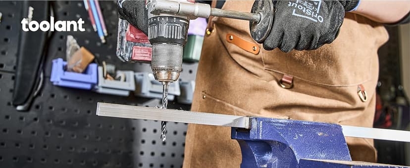 toolant Cobalt Drill Bit Set for Metal and Steel (Pro), Titanium Aluminum Nitride Coated (TiAlN) with Bullet Point Tip, for Hardened Metal, Stainless Steel, 21pcs 1/16"-1/2"