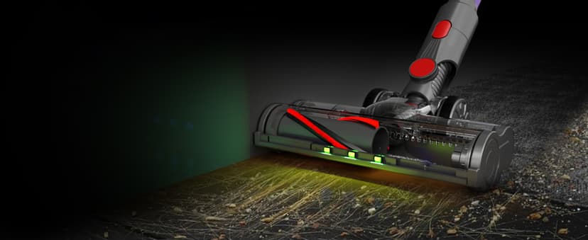 Cordless Vacuum Cleaner, 550W 48kPa 60 Mins Runtime Vacuum Cleaners for Home, Stick Vacuum with Intelligent Display, Rechargeable Battery and Anti-Tangle Brush, Perfect for Pet Hair/Carpet/Floors