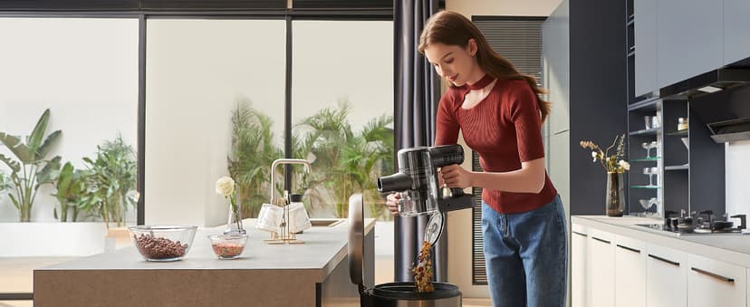 Ultenic Cordless Vacuum Cleaner, 500W 45Kpa Stick Vacuum with Car Dashboard Screen, Tangle-Free Brush for Pet Hair, Max 45mins Runtime, LED Display Tools for Hard Floor, Carpet, Car Cleaning, U12