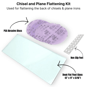 Taytools 5" Ultimate Drill Press Sharpener for Woodworking Tools (Chisels & Plane Blades) - Includes Wooden Sharpening Jig & System for Flattening the Back of Chisels & Plane Irons.