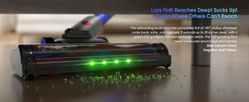 UNINELL HOME Cordless Vacuum Cleaner,45000Pa/450W Vacuum Cleaners for Home with 60Mins Runtime,Lightweight Anti-Tangle Stick Vacuum,Wall-Mount Charging,Vacuum Cordless with Attachments for Pet Hair