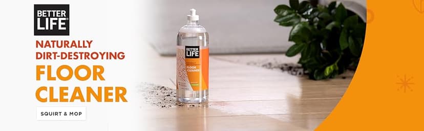 Better Life Floor Cleaner - Liquid Multipurpose Cleaner for Wood, Tile, Laminate, Vinyl, Bamboo - Hardwood Floor Cleaner for Mopping - Citrus Mint, 32 Fl Oz (Pack of 2)