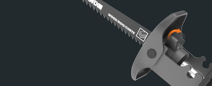 WORX 20V Cordless Reciprocating Saw for Wood, 1" Stroke Length, Brushless Motor, Lightweight Design WX501L